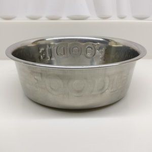 Top Paw Foodie Embossed Pet Bowl Stainless